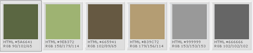 what colour compliments forest green
